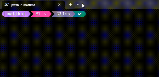 Example running an interactive shell that loads in the background